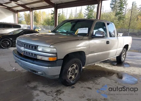 2001 Chevrolet Silverado 1500 Lt из США, поврежденный, VIN 1GCEK19T81Z327326